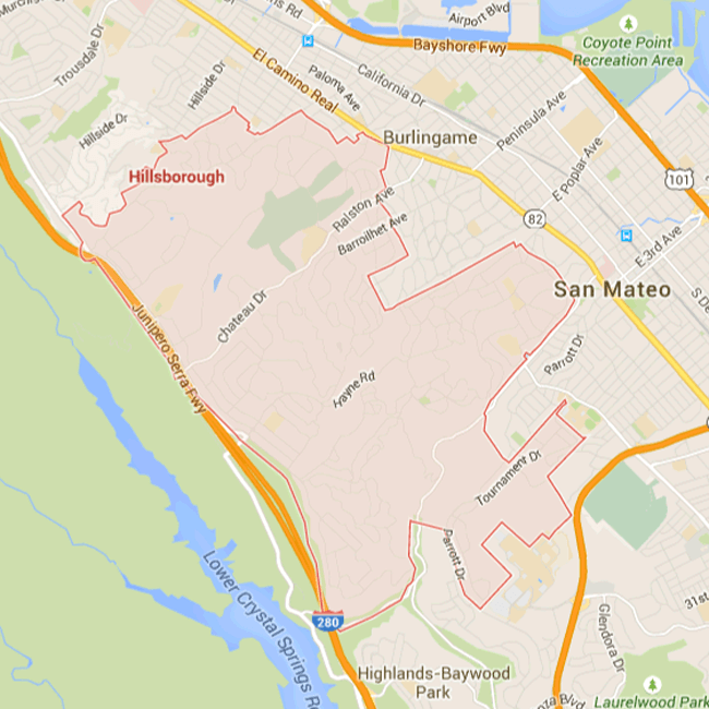 map hillsborough ca moving company movers